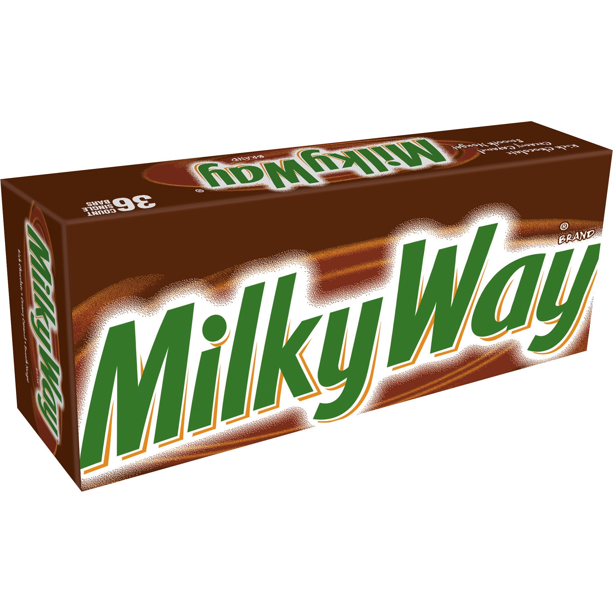 Milky Way Full Size Chocolate Candy, Caramel, 1.84 oz, 36-count